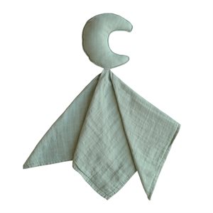 Mushie Lovey Blanket - Moon Roman Green